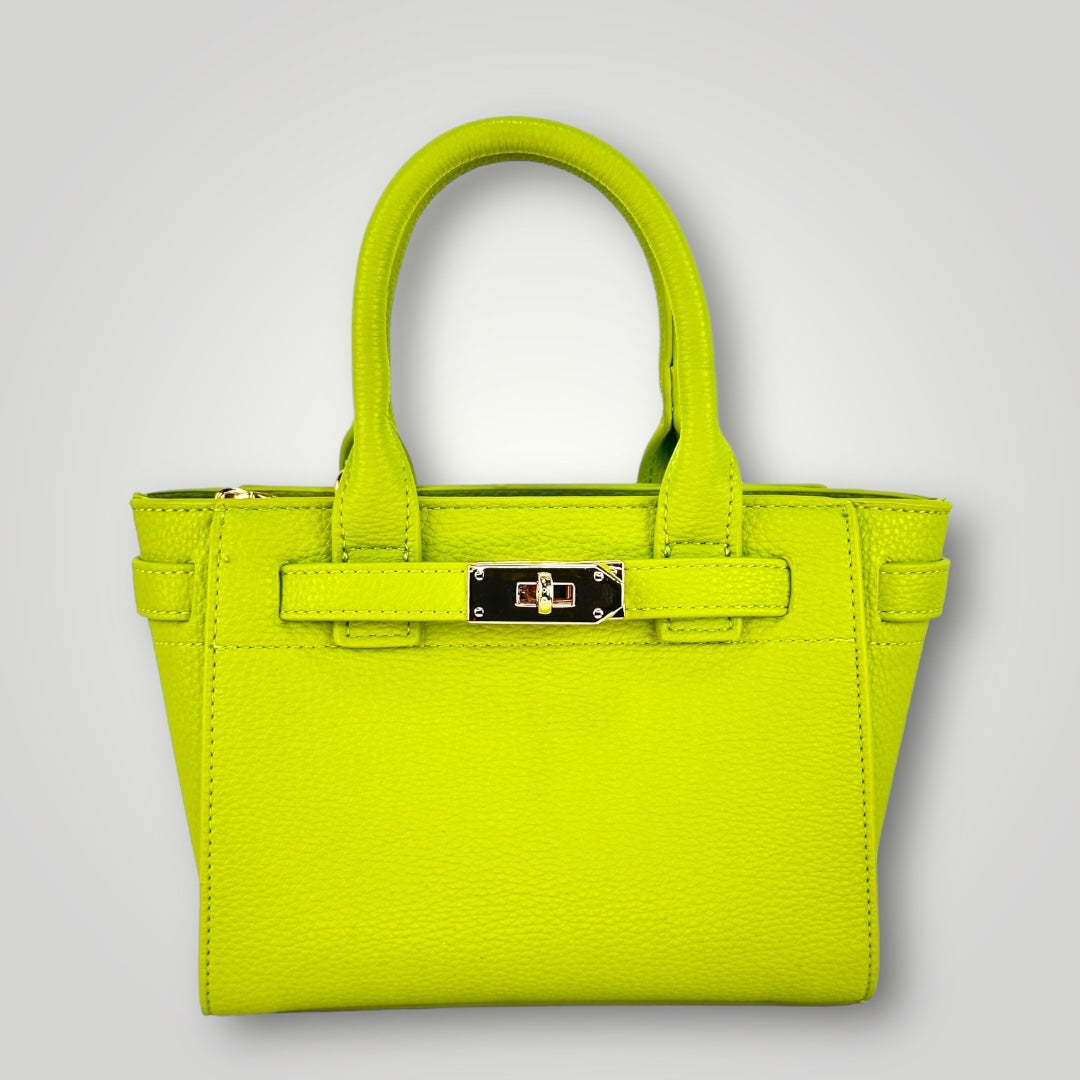 SHEDIR - BORSA A MANO IN SKAI - LIME