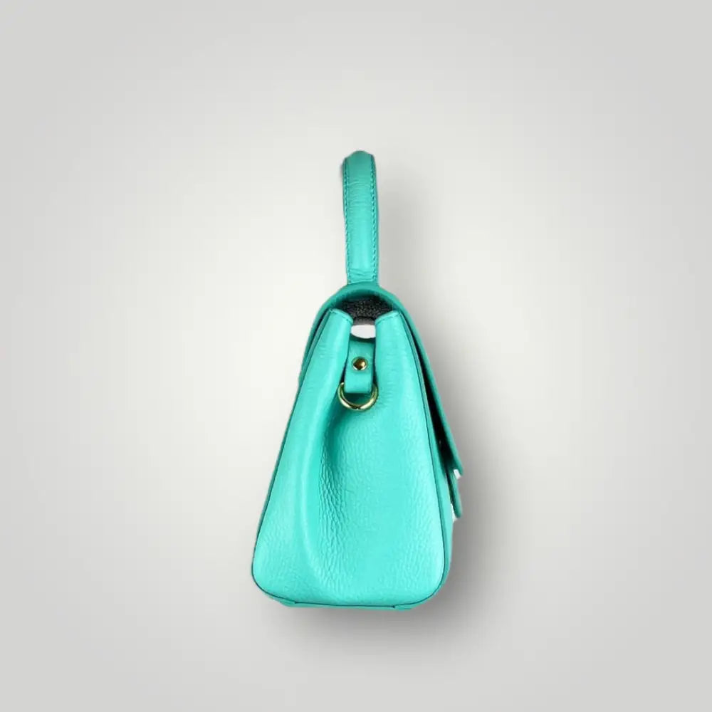 Alya - Borsa A Mano In Vera Pelle Dollaro Verde Tiffany Borsa A Mano