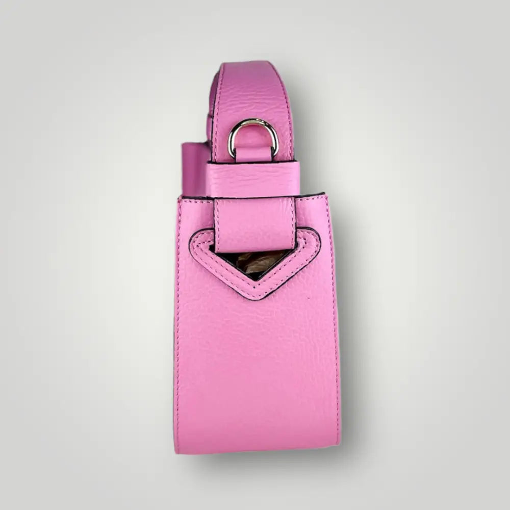 Borsa A Mano Chara In Pelle Dollaro - Rosa Borsa