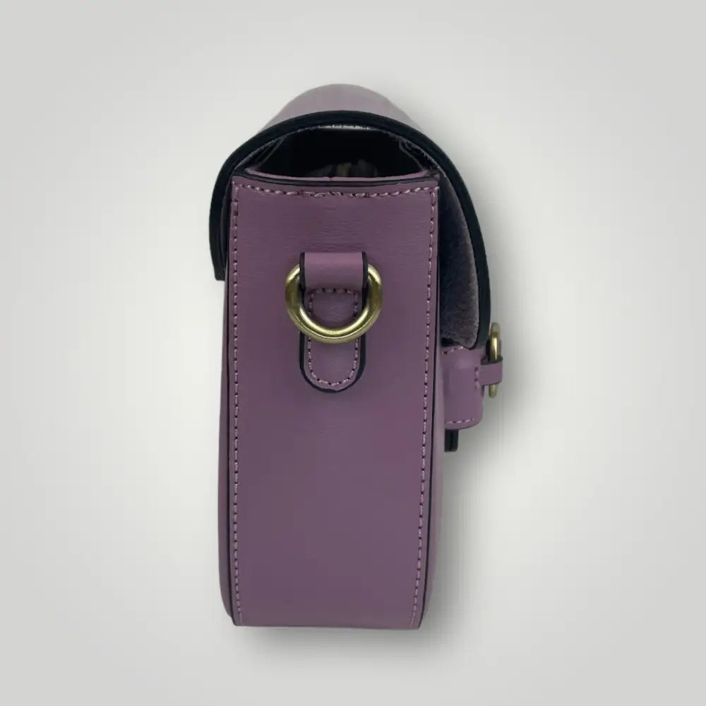 Nashira - Borsa A Spalla In Vera Pelle Spazzolata Viola Borsa A Spalla