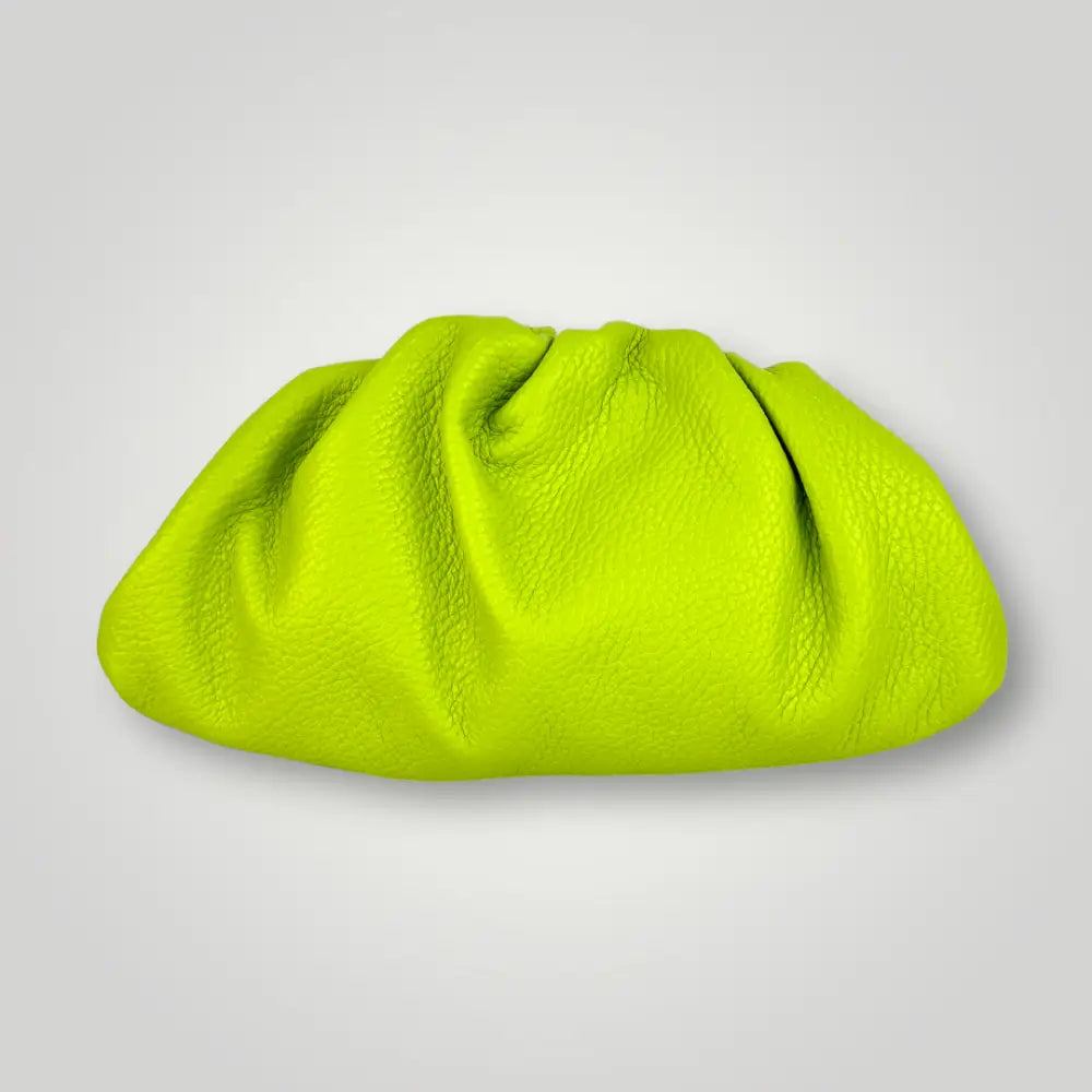 Zosma - Borsa Clutch A Mano In Vera Pelle Verde Lime Borsa A Mano